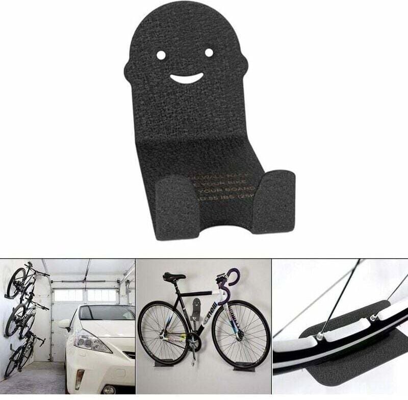 Shmshng - 2-teiliger Fahrradständer aus Stahl zur Wandmontage (Tretlager, Radhalterung) - RWRagement für Fahrräder