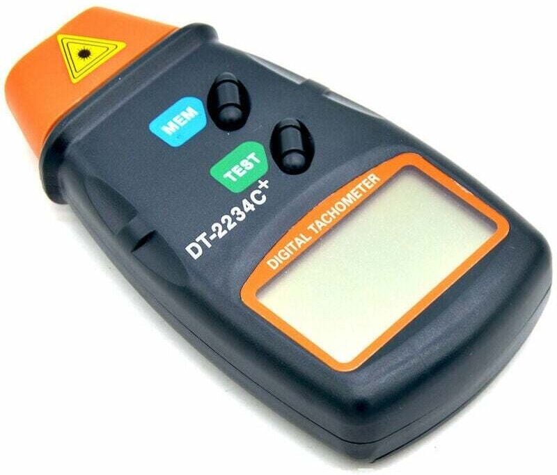 Shining house Digitaler Drehzahlmesser, professioneller digitaler Drehzahlmesser, LCD-Display, Drehzahlmesser, Tester, D...