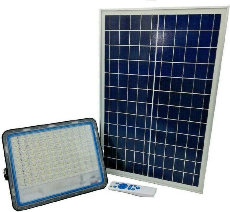 Trade Shop Traesio - Trade Shop - stradal lampione faro led 200W mit solare luce pannel fredda 58200 -