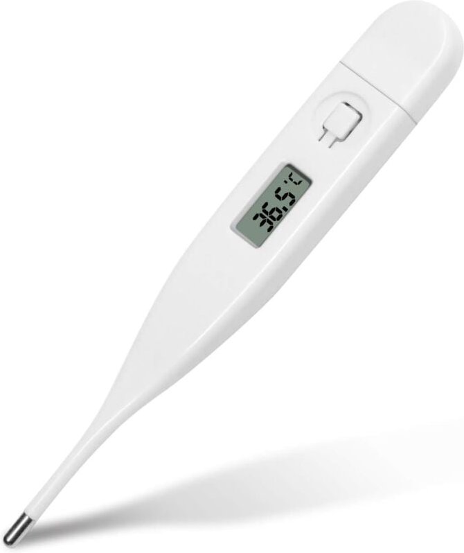 Aougo - Elektronisches Thermometer für Fieber, medizinisches Thermometer für Babys, Kinder und Erwachsene – rektale, axi...
