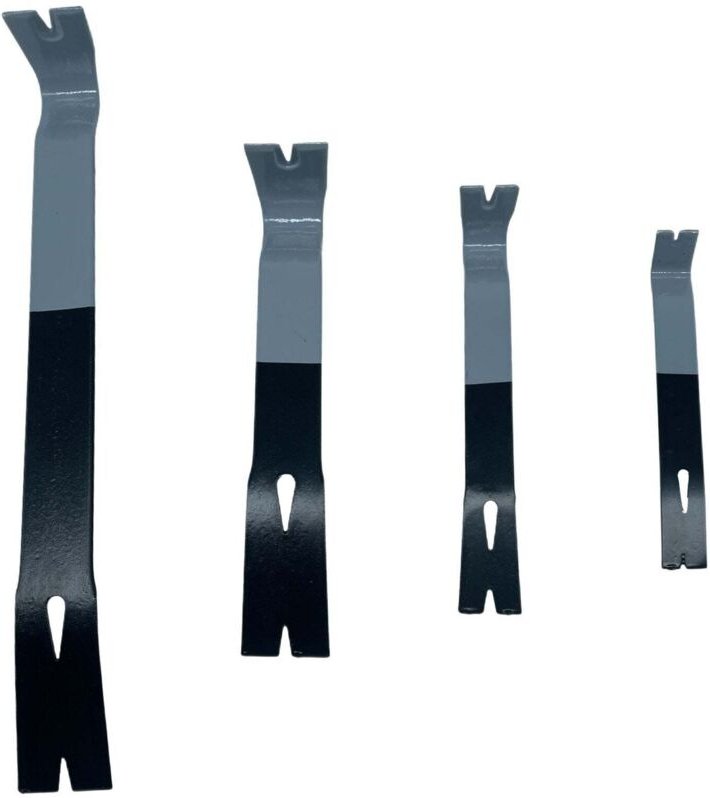 Brecheisen-Set, 4-teilig, flache Ausführung, gehärteter Stahl