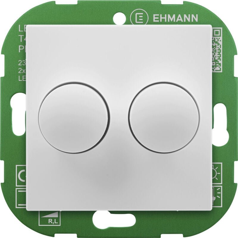 Ehmann - 4295x0700 Drehdimmer Geeignet für Leuchtmittel: LED-Lampe, Glühlampe, Halogenlampe Weiß (ral