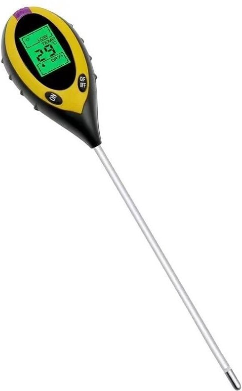 4 in 1 Boden PH und Feuchtigkeit Instrument Garten Rasen Pflanzentopf Boden-pH-Meter Bodenmessgerät Temperatur Sonnenlic...