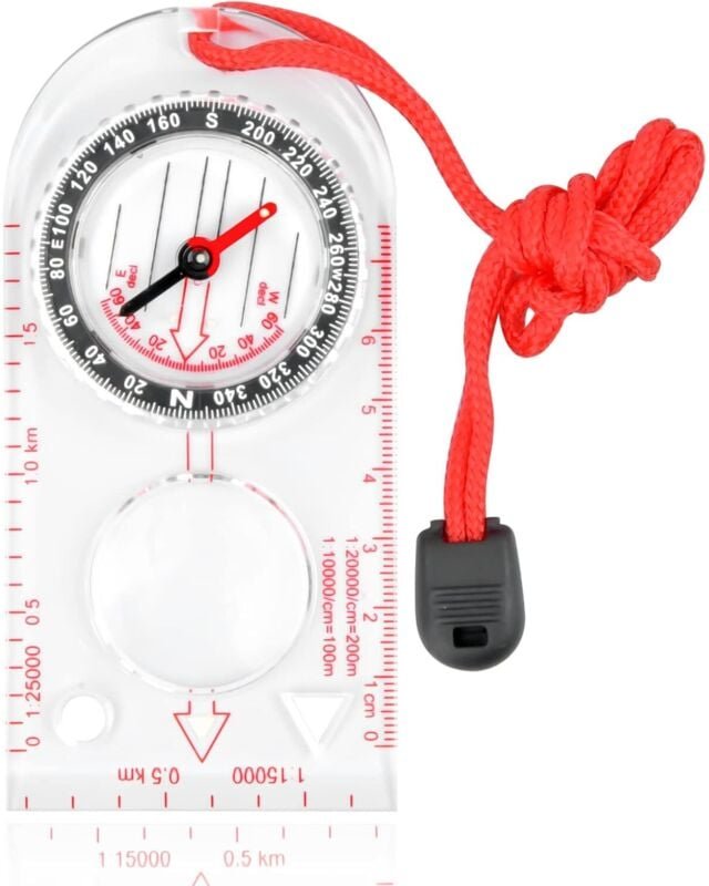 Wanderkompass, Abenteuerkompass, Multifunktionskompass, Outdoorkompass, Navigationskompass, Leichter Feldkompass, Wander...
