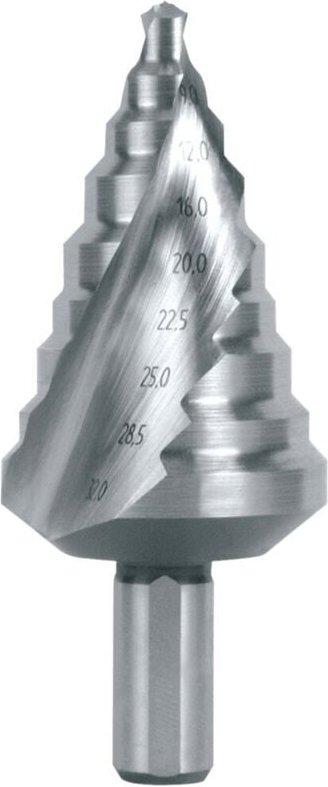Ruko - 101096 Stufenbohrer 6 - 32 mm hss Gesamtlänge 76 mm 3-Flächenschaft 1 St.