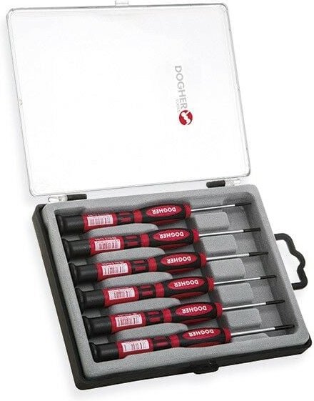 Präzisionsschraubendreher-Satz, 50 mm, 6-teilig, Profi Dogher 380-001