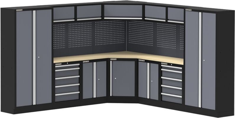Feistos Werkstatteinrichtung Apollo 30, 314 x 46 x 200 cm (B x T x H)