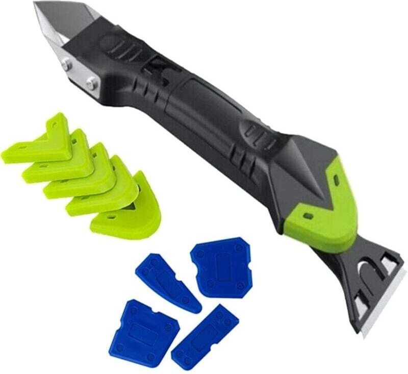 5-in-1 Silikon-Fugenmasse-Set – Werkzeug zum Glätten und Entfernen von Silikon-Dichtmasse, Werkzeug zum Fertigstellen vo...