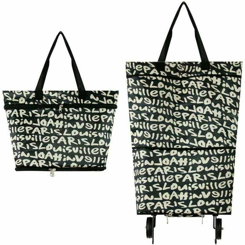 2-in-1 wiederverwendbare faltbare Einkaufstasche für Zuhause, Supermarkt, große Kapazität, - Ahlsen