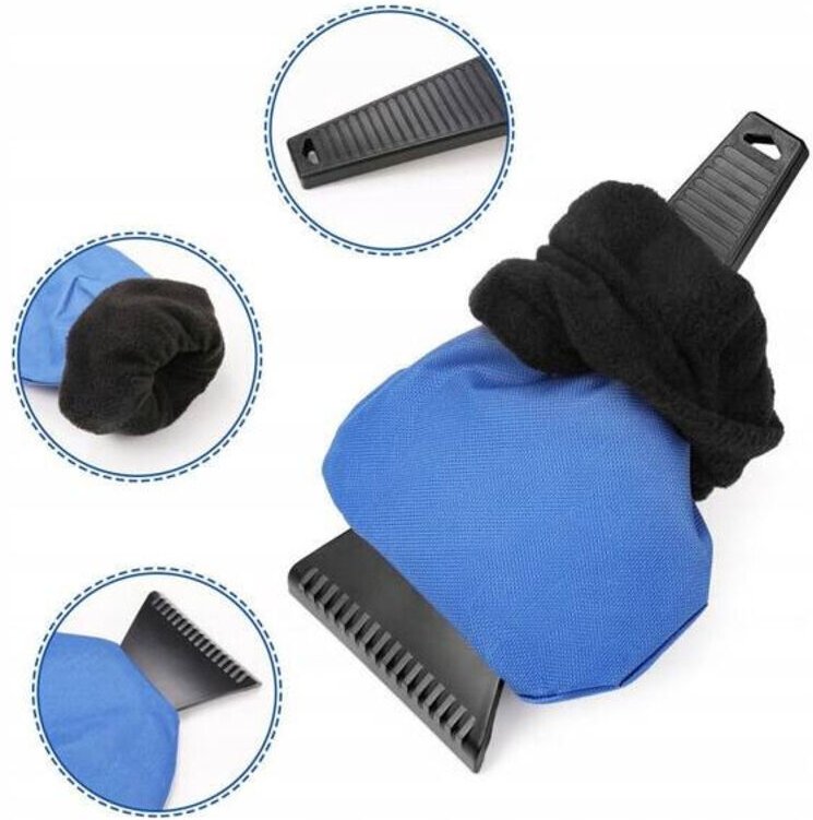 ECARLA Eiskratzer mit Handschuh Blau SKROB06N