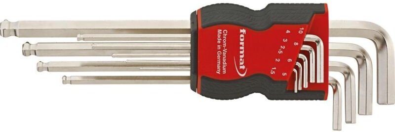 Winkelschraubendreher-Satz mit Haltefunktion, 1,5-10mm 9-teilig - Format