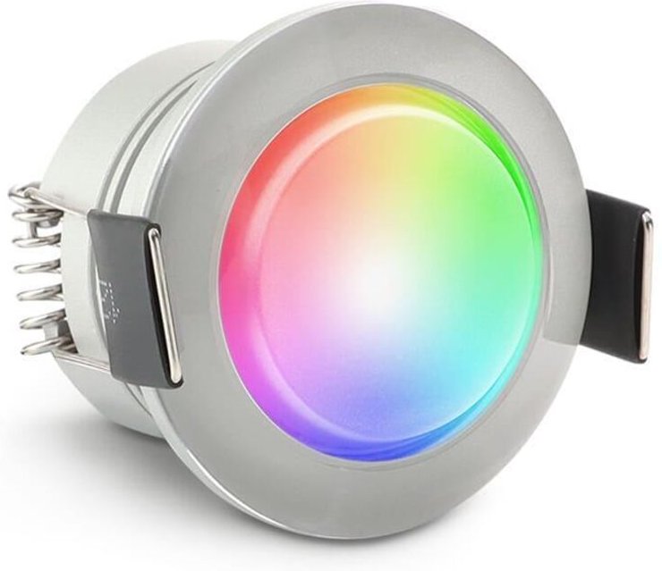 Einbaustrahler Mini Acryl Genova 3W IP65 durchverbindbar - Lichtfarbe: RGB+2700K