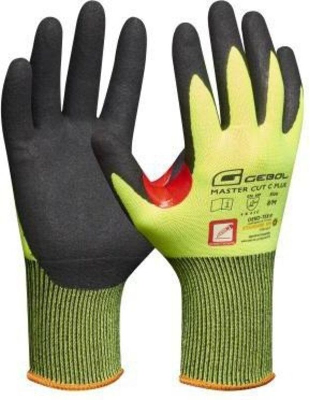 Arbeitshandschuh master cut c plus 7 ii Polyester/HPPE/Nylon/ Metallfaser/Elasthan gelb/schwarz