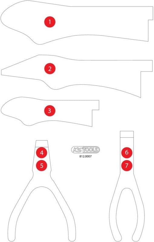 Leere Schaumstoffeinlage zu 812.0007