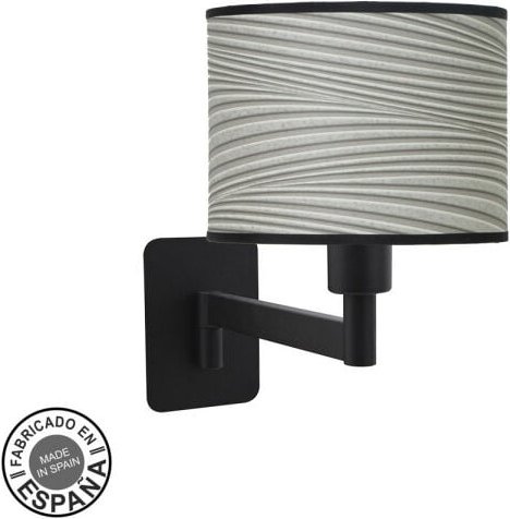 Wandleuchte modisch 1xe14 schwarz/grau 26x17x28 cm