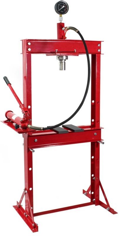 Wiltec 20T Profi Werkstattpresse, 90-1035mm Arbeitsbereich, 145-330mm Hubhöhe, Hydraulikpresse aus Stahl, Rahmenpresse m...