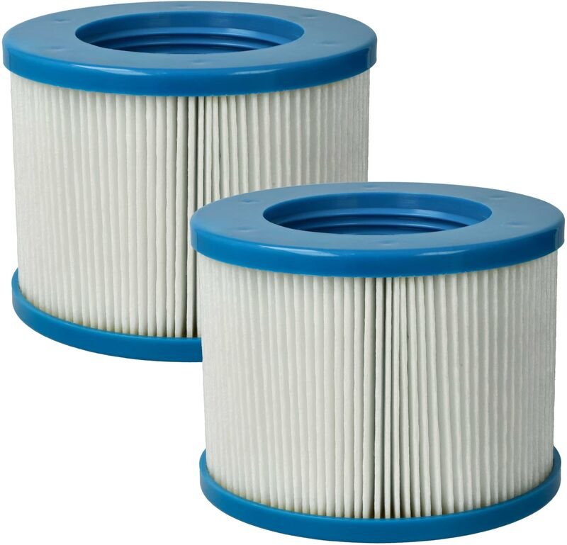 Thumbnail - 2x Filterkartusche kompatibel mit Arebos 12 v 35 w, 50 w Pool - Ersatzfilter Blau Weiß - Vhbw