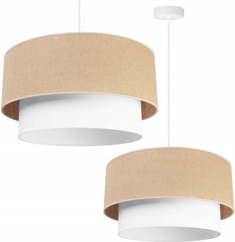 Hängelampe, Deckenleuchter, Lampenschirm, weißer Kuchen