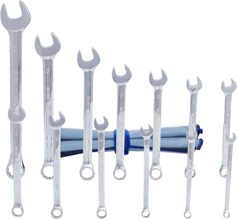 CHROMEplus Ringmaulschlüssel-Satz, abgewinkelt, 13-tlg