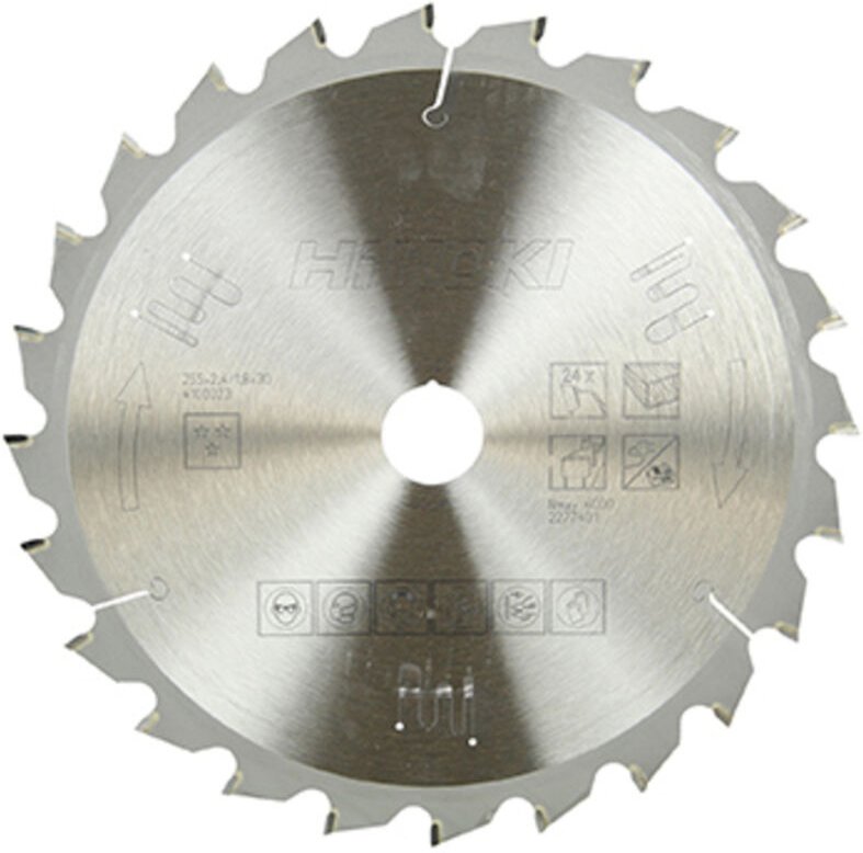 Sägeblatt für Holz 255 x 30 x 1,8 mm, 24 Zähne - 4100023