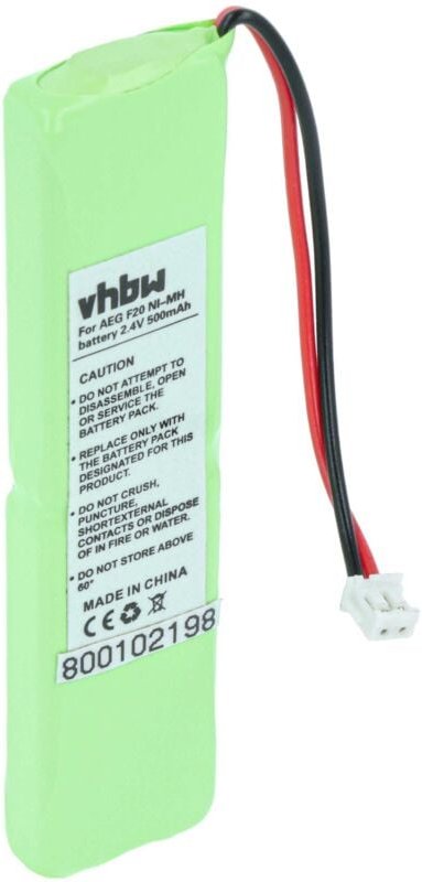 Vhbw - 1x Akku kompatibel mit Switel DF-991, DF991 schnurlos Festnetz Telefon (500 mAh, 2,4 v, NiMH) - Ersatz für 2SN-3/...