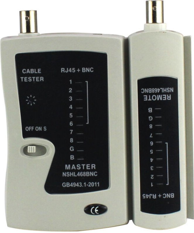 Shining House - 468 bnc RJ45 Netzwerk Tester RJ45 Kabel Tester Netzwerk Ethernet Kabel Buchse 18.511.23,4 cm