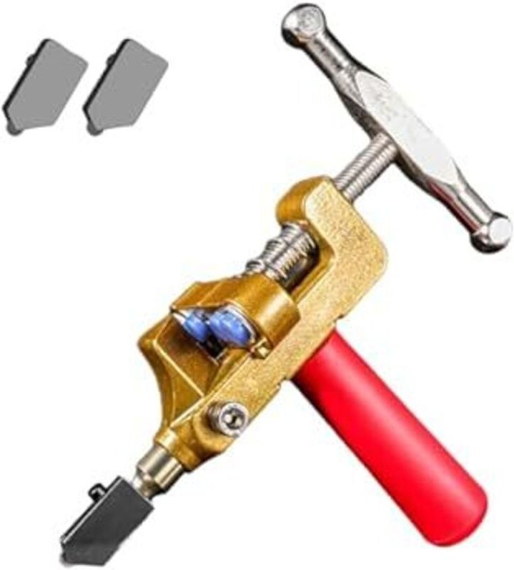 2-in-1 Fliesen- und Glasschneider, Handgeführtes Tragbares Schneidwerkzeug für Keramik, Emaillefliesen, Spiegel und Glas...