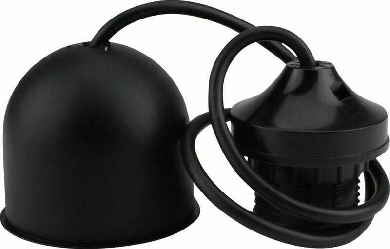 Lampen-Pendel mit Fassung e 27, schwarz Fassungen