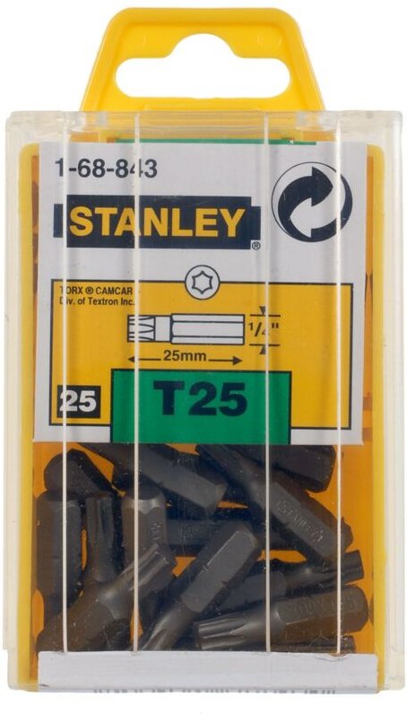 Torx-Schraubbit t25 25mm - 25Stück - 1-68-843