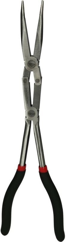 Doppelgelenk-Flachrundzange, 45° gebogen, xl