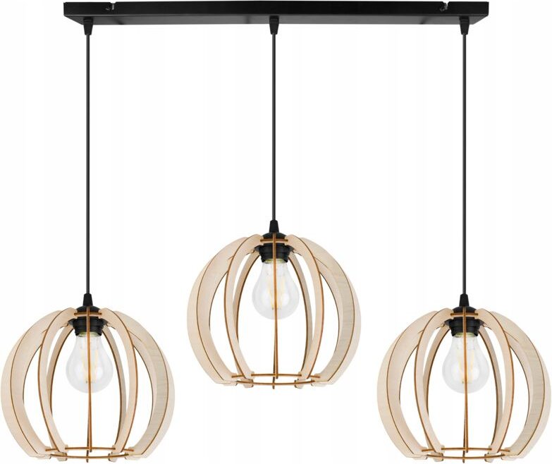 Moderne Led-Deckenhängelampe Aus Holz