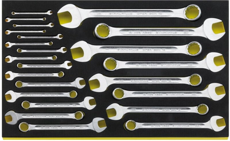 Stahlwille TCS 13a/23 Ringmaulschlüsselset 23 tlg. t Satz Doppelringschluessel