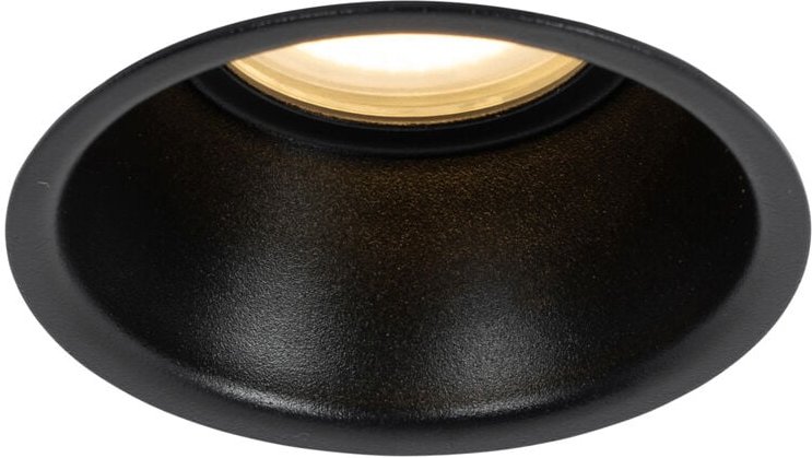 Moderner Einbaustrahler Schwarz GU10 50mm IP44 - Dept
