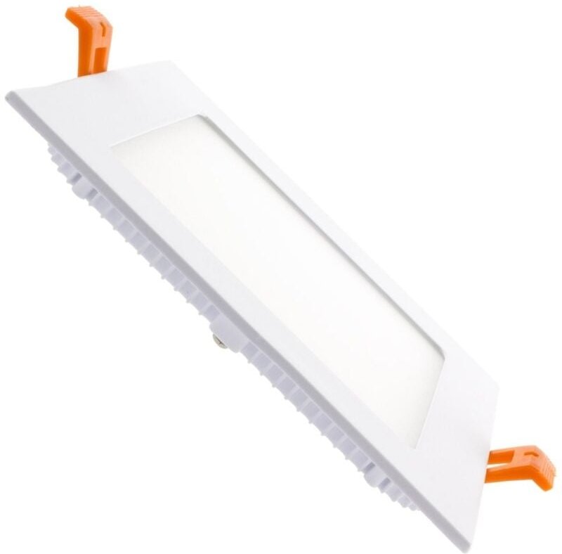 Ledkia - led Einbaustrahler flach 9W Eckig SuperSlim Ausschnitt 135x135 mm 6000K Kaltweiß