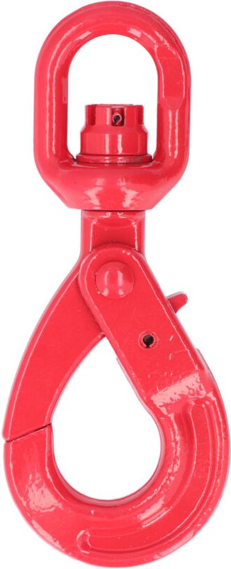 Zoternen - Kranhaken, Lackierung, G80, geschmiedeter Stahl, selbstsichernd, drehbar, für Schiffe und Autos, 1,12 t, 18 c...