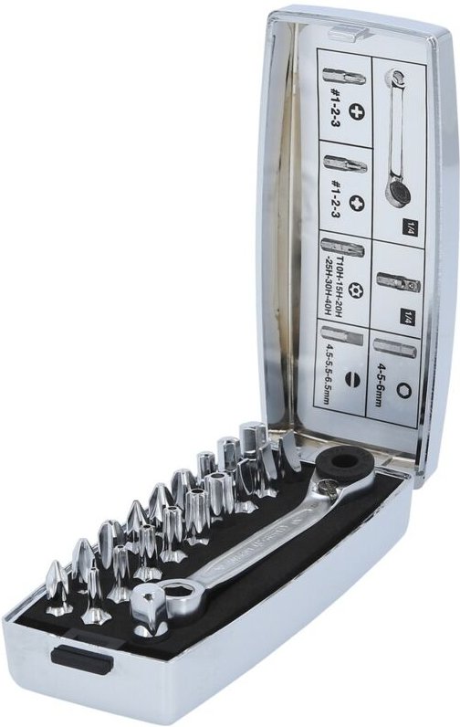 Ks Tools 1/4' CHROMEplus Bit-Satz, 20-tlg - 918.4520