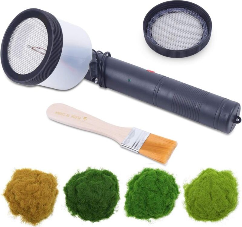 Mini Grass Beflockung Applikator Elektrostatisches Begrasungsgerät für die Beflockung Landschaften Garten mit 20 g stati...