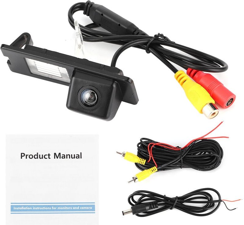 SJLERST Auto-Rückfahrkamera, Rückfahrkamera, CCD HD Rückfahrkamera IP68 170 Grad Parkkamera für Kennzeichenleuchte Passe...