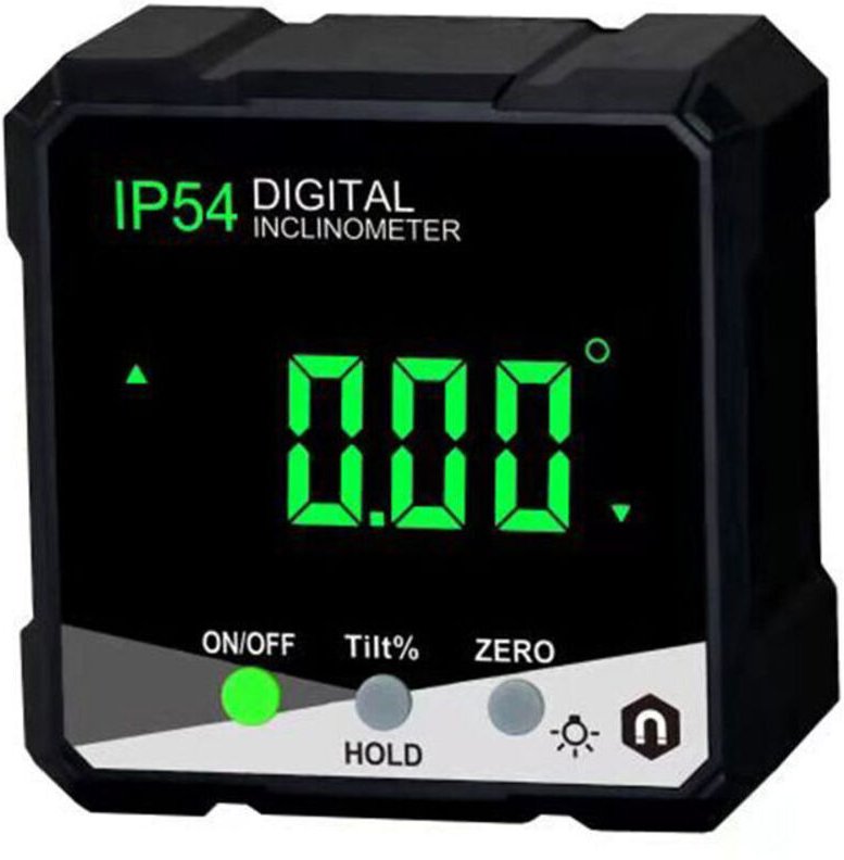 Digitaler Winkelmesser mit LCD-Bildschirm, Mini-Neigungsmesser, Winkelmessgerät mit Magnetfuß für Heimwerkerarbeiten