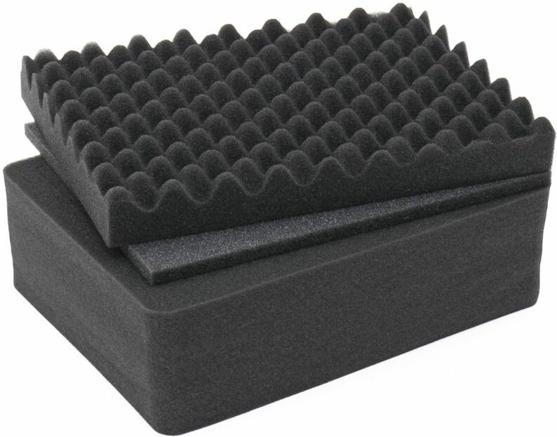 HMF - ODR100 Koffereinlagen Set mit Rasterschaumstoff für Outdoor-Fotokoffer, 34 cm