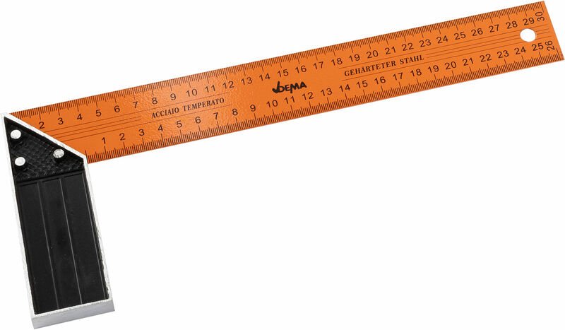 Dema - Messwinkel Anschlagwinkel Schreinerwinkel Zimmermannswinkel 300 mm cm-Skala