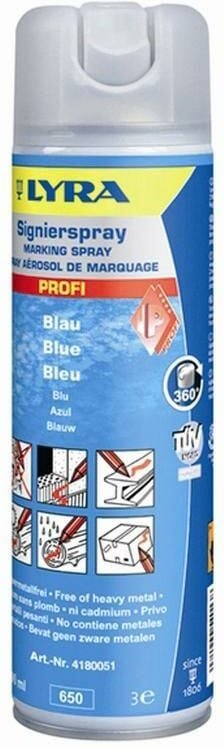 Spraydose Signierspray blau 500 ml