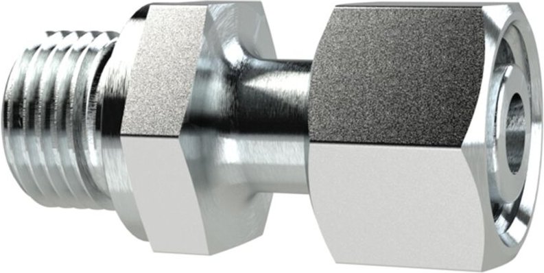 Einst.-Ger.-Einschraubvers., M16x1,5a., Rohr-AØ12mm, Stahl verz. - Riegler