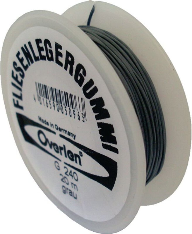 Fliesenlegergummi Länge 20 m Stärke 0,5 mm passend für Spannecken rot - Overmann