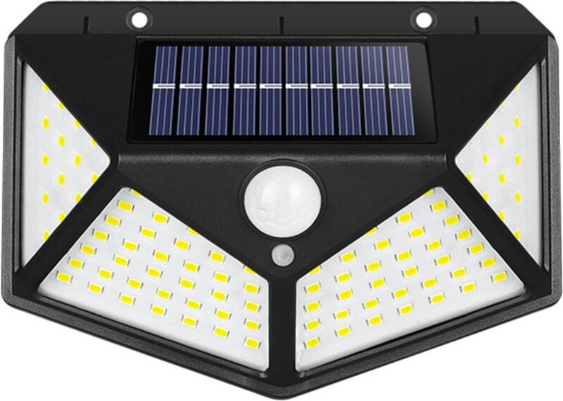 Thumbnail - Solarlampe für den Außenbereich, 100 LEDs, 1 Packung, Solarbeleuchtung für den Außenbereich, Bewegungsmelder, wasserdich...