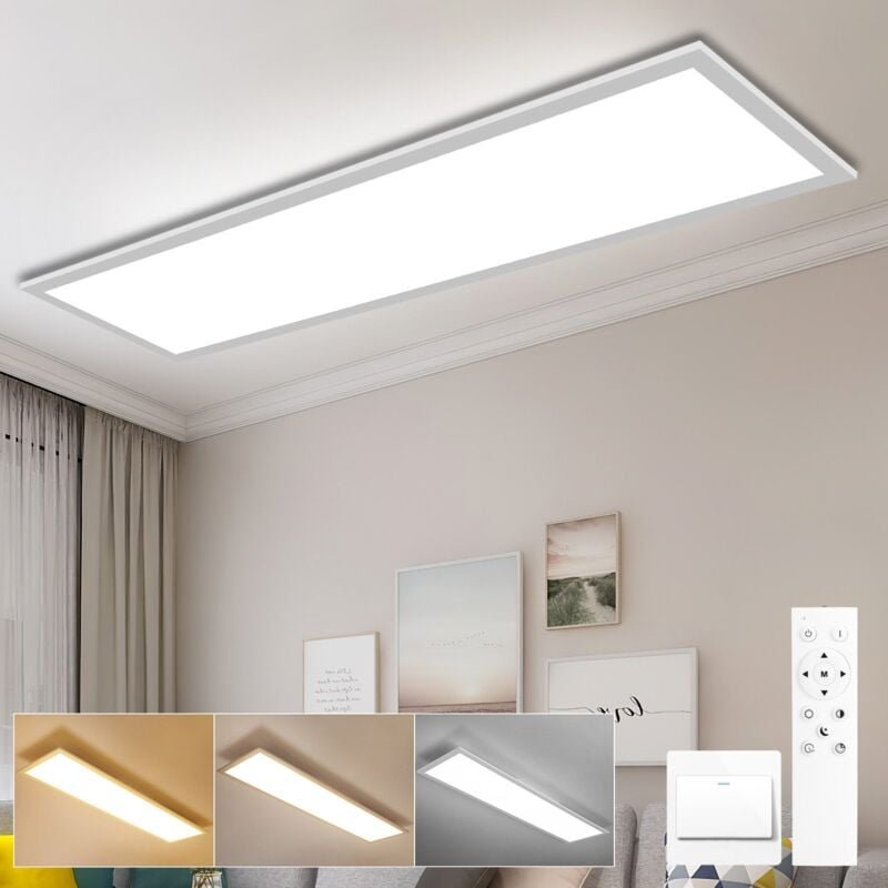 Led Deckenleuchte led Panel Dimmbar Flach Deckenlampe cct rgb