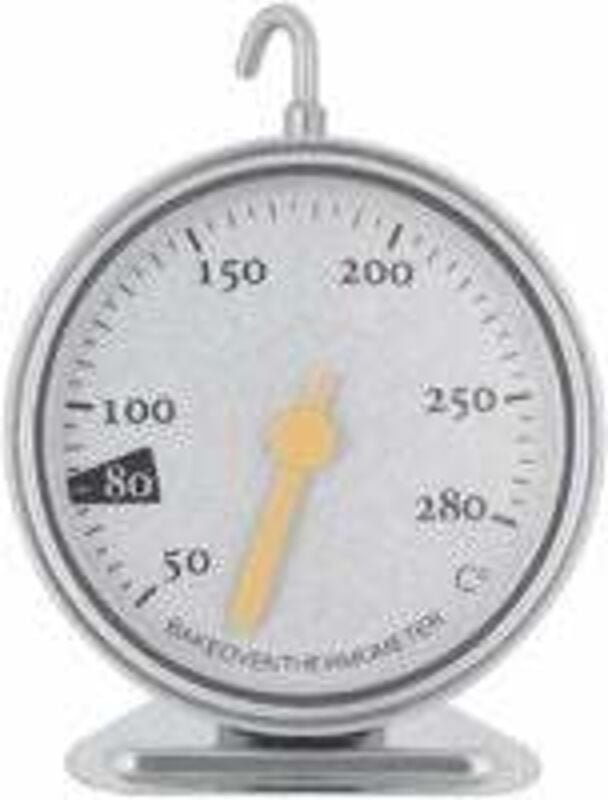 Großes Zifferblatt-Ofenthermometer, Edelstahl-Küchenthermometer 50-280 für Zuhause