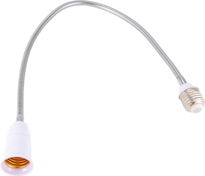 Tlily - E27 bis Licht Lampe flexible Verlaengerung Adapter-Konverter (, 60 cm)