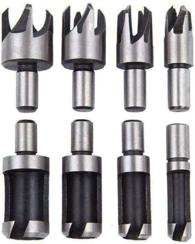 Thumbnail - Senker Holzdübel 8er Set Holzdübel Bohrer Dübel Schneidwerkzeug zur Herstellung eines Holzdübels Dübel Zapfendübel