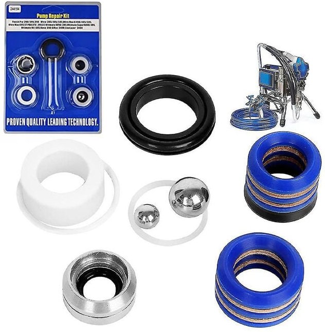 Reparatursatz für Graco ST-Max / ST-Max II Finish Pro 390. 395. 390. ST-Max 190. 290. 390. 395. 490. 495. 595 (244194)/ ...